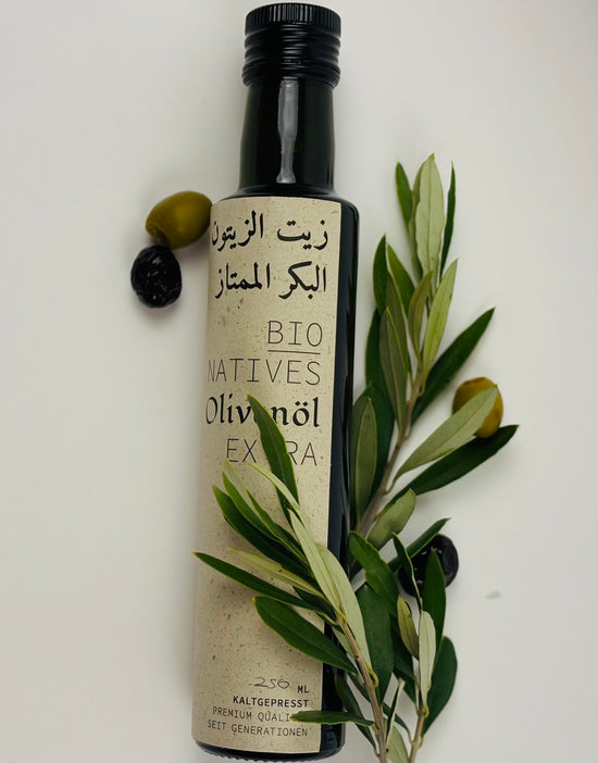 BIO Natives Olivenöl Extra 250ml - Kaltgepresstes Premium-Olivenöl aus erster Pressung.