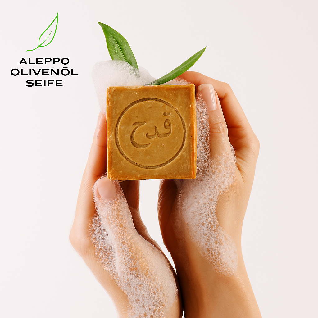 DREI STÜCK Aleppo Seife Naturseife empfindliche Haut Haarseife ca. 190g Unverpackte, .